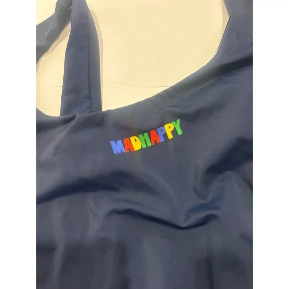 NWT Madhappy x Onia Rachel One Piece Swimsuit Navy Size Small